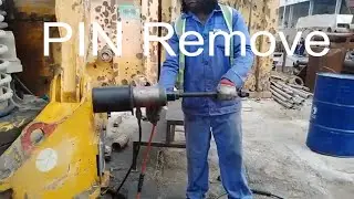 How to use Hydraulic Jark to Remove a Pin- Bauer BG 39 Rotary Drive JGS TOM WORKSHOP