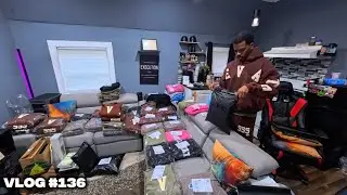Bagging and shipping orders for my clothing brand 📦