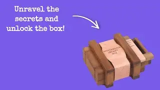 Project Genius Sorcerers Box Wooden Puzzle - Unravel its secrets and unlock the box