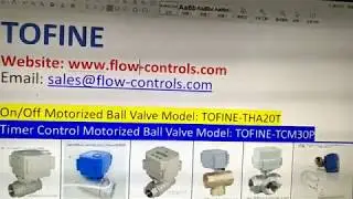 Find TOFINE-THA20T China mini Motorized Ball Valve