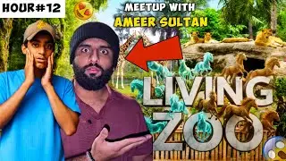 12 Hours Survival in Karachi Zoo | Random Meetup with @AmeerSultanVlogs | SALLU WORLD 