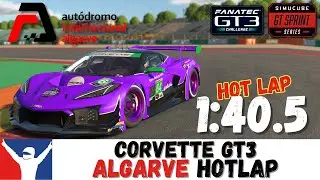 iRacing Chevy Corvette GT3 Algarve Guide Lap - 1:40.5 - Corvette GT3 Algarve Hot Lap