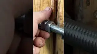 Simple bolt and nut turned into a useful door latch #diy #lifehack