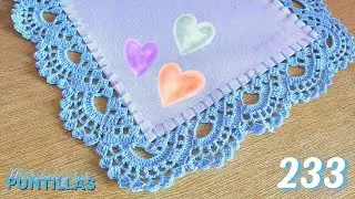 C&oacute;mo tejer una puntilla a crochet f&aacute;cil y r&aacute;pido 🌈 #233