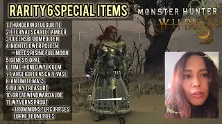 MHWilds Rarity 6 Special Items that get you that Trophy