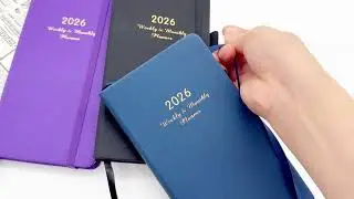 2026 Planner Sewing Binding 24k Vegan Leather with Closure Customize Weekly Daily Dated Diary
