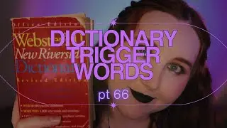 ASMR Dictionary Trigger Words 📕 pt. 66