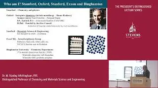 PDLS - Dr. M. Stanley Whittingham, FRS - Li Batteries: Future Challenges for Industry