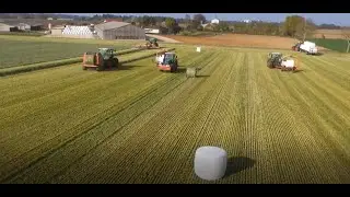 Enrubannage XL 2019 ! GAEC de l'Escharpeau | 8 tracteurs & 2 JCB !