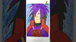 Madara Uchiha Anime Charcter easily draw.#anime#naruto#madara#shorts#drawing#subscribe#sasuke#art