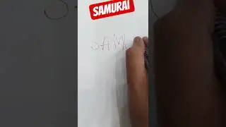 let's draw Samurai 😀🫰👍 || easy drawing #art #shorts