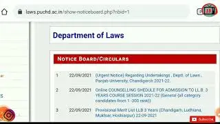pu law 3year Course online Counselling 2021/pulaw /pg law 3year