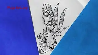 how to draw easy alpona/Durga Puja special/Beautiful Alpona Design/naksa For Beginner steps/Ma durga