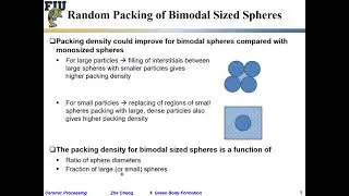 Ceramic Processing L6-05  Random packing of bimodal spheres