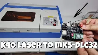 Parte 1 - #sostituire e #configurare #scheda per #lasercutter #k40 con  #makerbase #mks-dlc32
