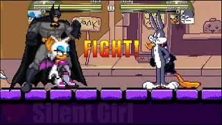REQUESTED BY @RArryoPYS: Rouge the Bat and Batman vs Bugs Bunny and Daffy Duck - Mugen Battle