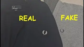 Fred Perry zip jacket real vs fake review. How to spot original Fred Perry zipper sweater.
