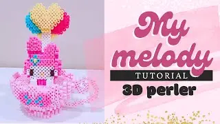 myMelody pinky cup 3Dperler Tutorial