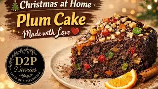 Christmas Celebration 🎄 | Homemade Plum Cake with Ragi, Cocoa & Orange Syrup