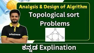 Topological Sorting , part 3  |  Data structure and algorithms |VTU , all universities