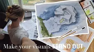 Watercolor Painting Process + Tips Every Architecture Student Should Know
