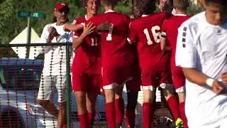 Santieno Harding heads in the golden goal on Zach Sintic free kick in overtime