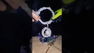 Project - aluminum foil power 💪 #experiment #metal #physics