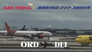 Flying on Air India for the first time! AI126 Chicago (ORD)-Delhi (DEL) Boeing 777-337(ER) VT-ALS