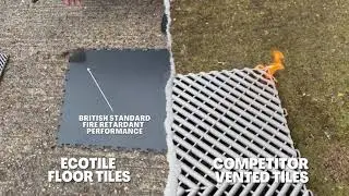 Fire test comparison Ecotile vs vented tiles