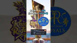 KKR 2025 vs RR 2024 IPL Comparison #ipl #ipl2025 #ipl2024 #kkr #rr #kkrvsrr