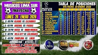 4TO CAMPEONATO DE FUTBOL - MUSICOS LIMA SUR / 7MA FECHA / ARSENAL MUSICAL VS GRUPO PASHAS