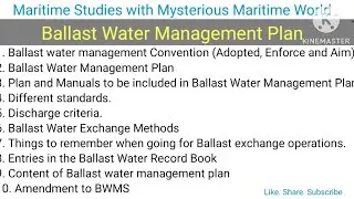 Ballast water Convention #ballastwatermanagementplan #amendments #merchantnavy #ballast #sailors