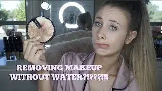 FACE HALO REVIEW - Removing Makeup With JUST Water?!?!??! | Eliza Madeline Makeup