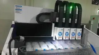 Mobile Tempering glass Manufacturing||Four Head Glass CNC machine||Mass production machine for glass