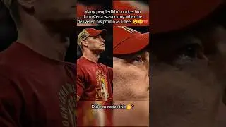 John Cena Was Crying While Delivering His Heel Promo 😮 #shorts #johncena