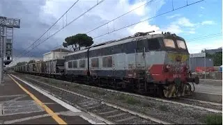 E655.202 + Merci di Pietrisco [ROMA SMISTAMENTO - BARLETTA] in transito a Pomezia