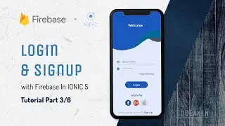 Ionic 5 Login with Firebase Tutorial Part 3/6 A