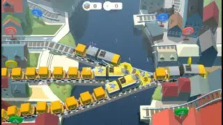 Busy yellow trains in Bruges | Challenge under a minute