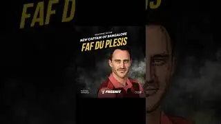 RCB New captain 2022  faf du plessis #shorts #rcbnewcaptain
