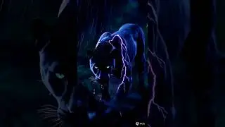 🐆⚡ Violet Fury of the Jungle 🌧️💜