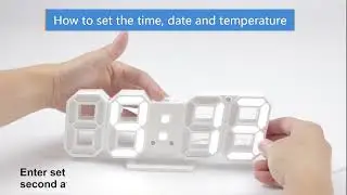 Multifunctional 3D LED Digital Clock