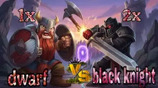 Castle crush best battle (dwarf vs black knight)