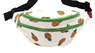 LParkin Fanny Pack Pineapple Hip Bag Waist Bag Canvas Bum Belt Hip Pouch Bags Purses Festival