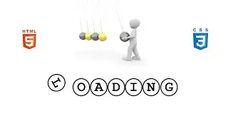 Preloader Newton’s Cradle Text Animation with HTML and CSS | Creative Loading Effects