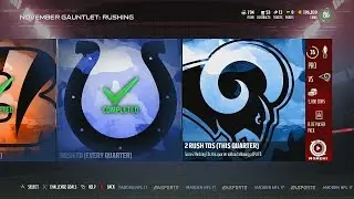 Madden NFL 17 | MUT November Gauntlet Rushing Challenge #20 | 2 Rush TDs (This Quarter)