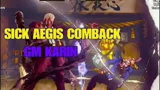 SFV AE(S4)~SICK Urien Aegis COMBACK on GrandMaster KARIN(Capsu1)!!!-Nemo Aegis SETUPS!!!