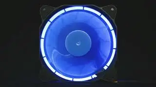 Teste de ilumina&ccedil;&atilde;o: Cooler DX-12F com led circular AZUL!
