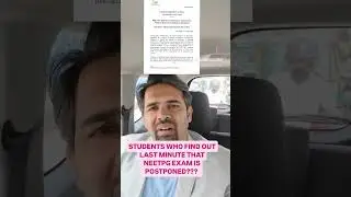 NEET PG POSTPONED?? IS THIS TRUE?? #neetpg #medico #mbbs #medical #exam