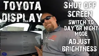 Дисплей Toyota, выключение, регулировка и режим &laquo;день/ночь&raquo;