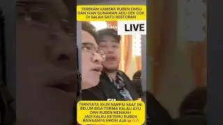 TEREKAM KAMERA RUBEN DAN IGUN ADU CEK COK SAMPAI BEGINI #ivangunawan #rubenonsu #shorts #ayutingting